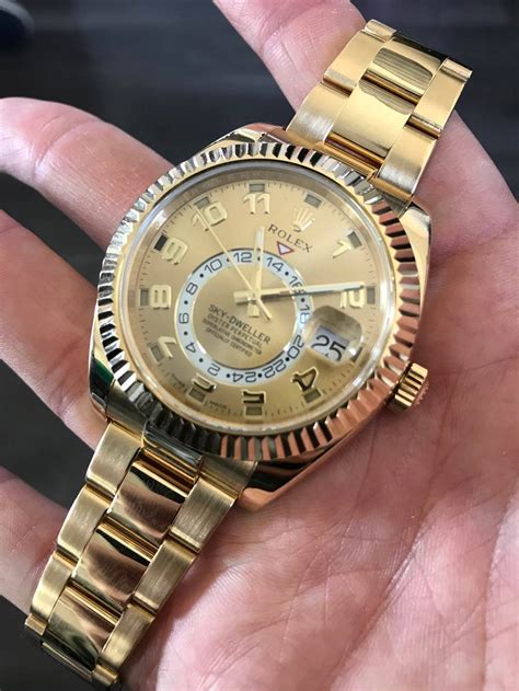 2020 rolex sky dweller gold|Rolex Sky-Dweller review.